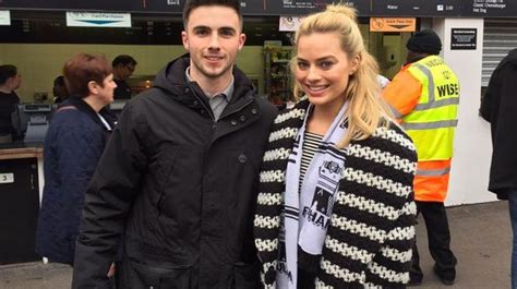 Wolf Of Wall Street Star Margot Robbie Pictured At Fulham Vs Brentford