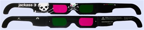 Official Jackass Bluray And Dvd 3d Glasses