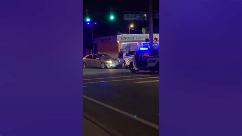 Drunk Driver Crashes Into Cop Car Youtube