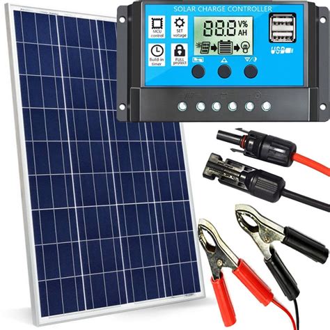 Panel Solarny W V Bateria S Oneczna Regulator Erli Pl