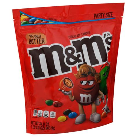 Peanut Butter Chocolate Candies Party Size Mandms 34 Oz Delivery