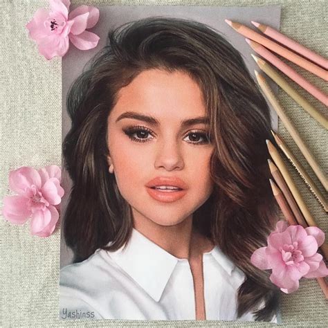 Selena Gomez Realistic Color Pencil Portraits Of Celebrities By Vlad Yashin Portrait Au