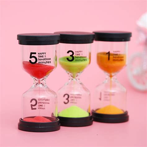 New 1 Pc 1 Minute 3 Minutes 5 Minutes Plastic Hourglass Colorful Sand Hourglass Toothbrush