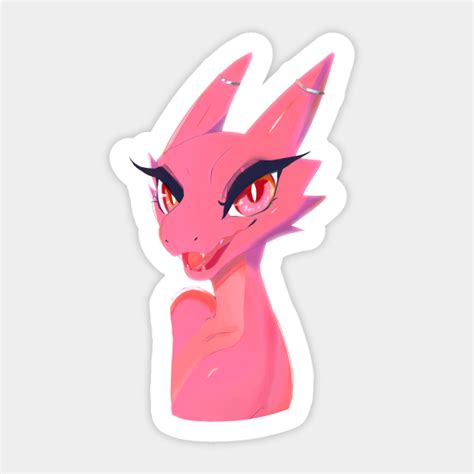 Cute Pink Kobold Pinkkobold Sticker Teepublic