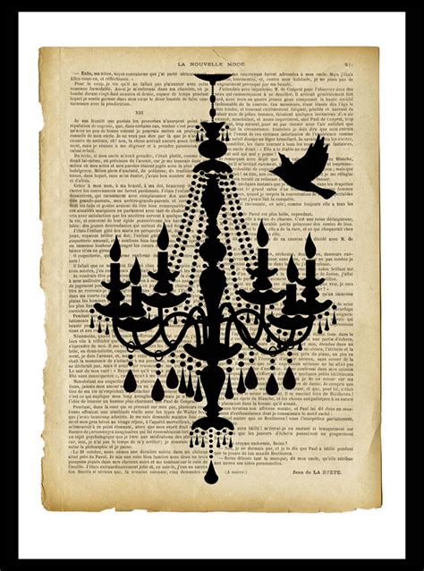 Contemporary, fashion & pop culture wall art at affordable prices, made in the us. Vintage Style Chandelier A4 Wall Art Print | Jack of all Designs on Madeit