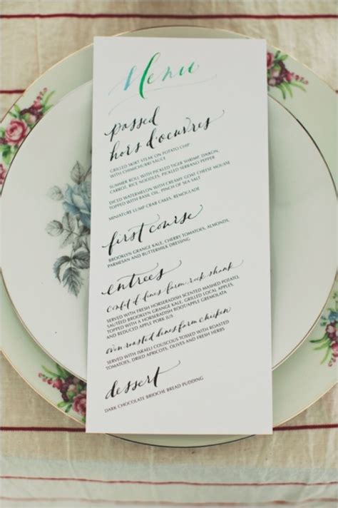 Perhaps it's because couples want to enjoy the natural environment in the locale. 7 WAYS TO PERSONALISE YOUR WEDDING MENU | SocialAndPersonalWeddings.ie