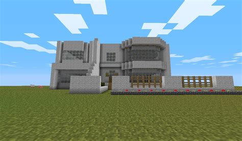 Modern House Made Of Wool Minecraft Project