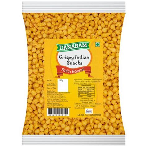 Buy Danaram Crispy Indian Snacks Plain Raita Boondi Online At Best Price Of Rs 576 Bigbasket