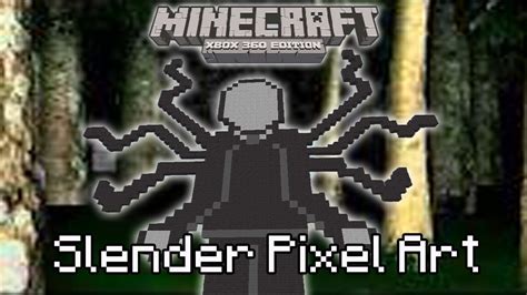 Minecraft Xbox 360 Slender Man Pixel Art Youtube
