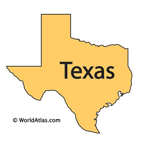 Texas Maps Facts Weltatlas