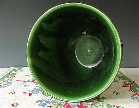 Mccoy Green Pottery Planter Vintage Ceramic Pot Mcp Mount Etsy
