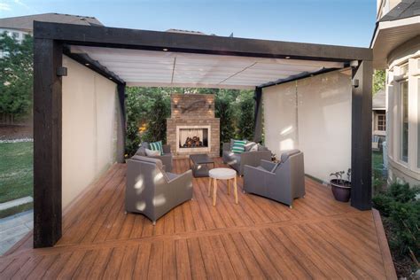 Define Your Cozy Space With Shadefx Timber Pergola Deck With Pergola