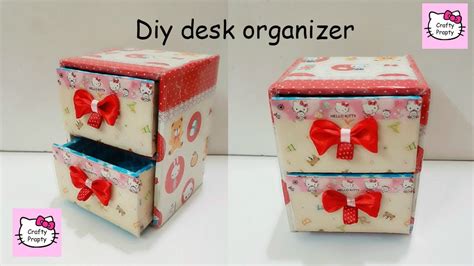 Diy Desk Organizer Cardboard Youtube