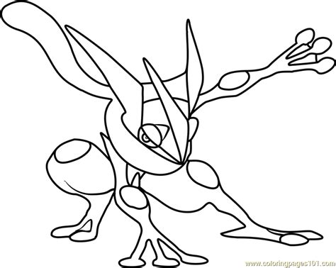Pokemon greninja coloring pages at getcoloringscom free printable. Mega Greninja Kleurplaat