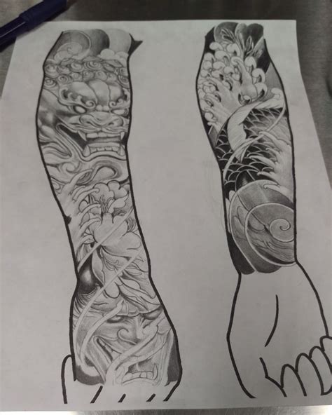 Japanese Full Sleeve Tattoo Designs Drawings Viraltattoo