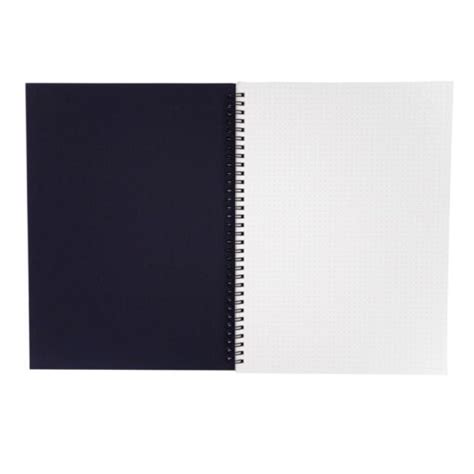 Big A4 Size Spiral Notebook For Bullet Journal Dotted Paper Black