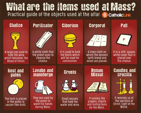 What Are The Items Used At Mass Practical Infographic To Guide You