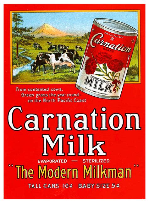 Carnation Milk The Modern Milkman Vintage Food Advertising Poster