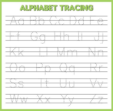 10 Best Printable Traceable Alphabet Worksheets Printablee Letter