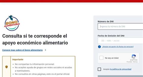 Bono Alimentario hoy Link oficial vía Midis CONSULTA si eres