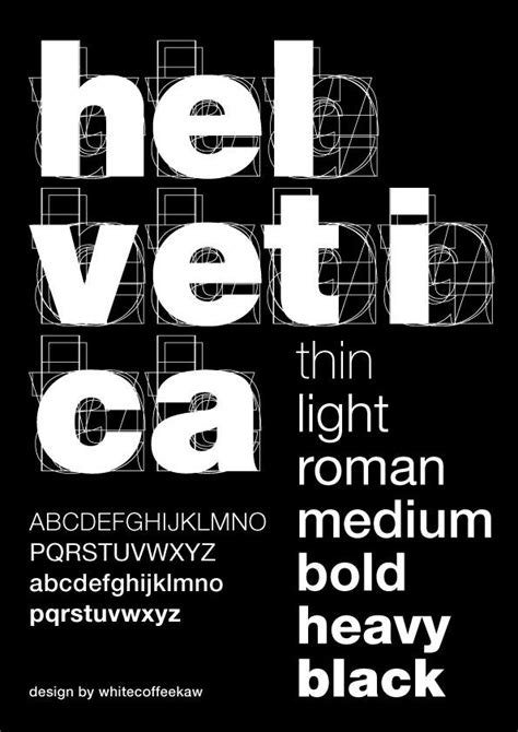 Interesting Use Of The Grid Helvetica Typography Typeface Poster Typo