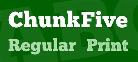 Chunkfive Font Free Download Cofonts