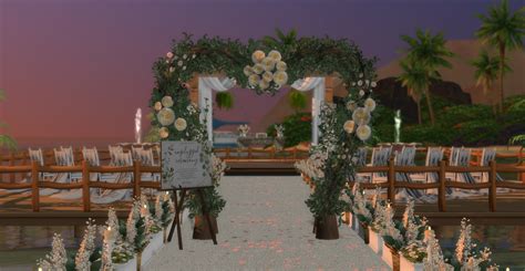 Sims 4 Beach Wedding