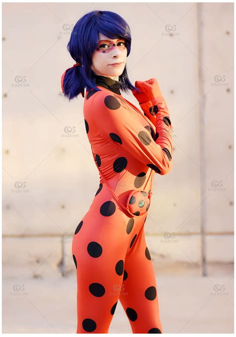 Miraculous Ladybug Cosplay Costume Bodysuit With Detachable Gloves