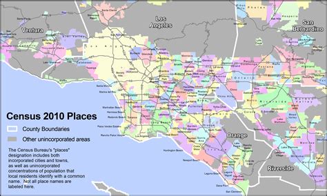Los Angeles Metropolitan Area Map
