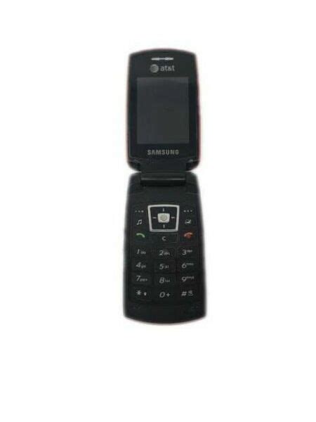 Atandtcingular Samsung Sync Sgh A707 Flip Cell Phone Black For Sale