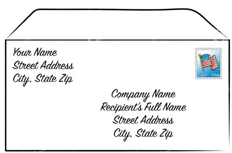 How To Write A Letter Address On Envelope Template Resume