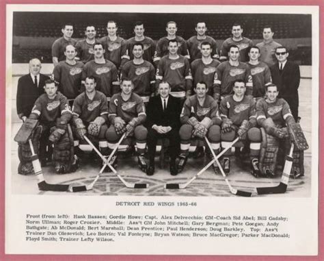 Six teams each played 70 games. 1965-66 Detroit Red Wings season | Ice Hockey Wiki ...
