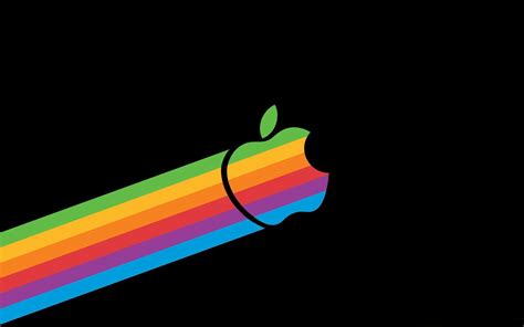 Apple Logo Rainbow Wallpapers Wallpaper Cave