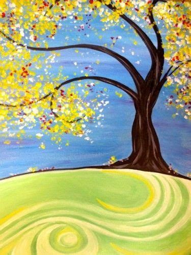 30 Easy Tree Painting Ideas For Beginners Simple Acrylic Abstract
