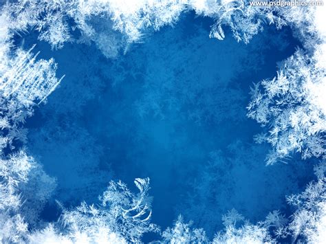 Blue Frost Background Psdgraphics