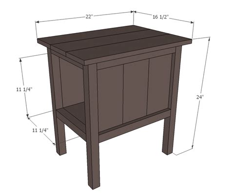 Simple stylish design, functional and suitable for any room dimension:15.7''l x14.6''w x29.1''h,weight:9.1kg. Ana White | "Tidy Up" End Table - DIY Projects