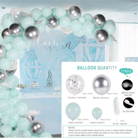 Oxigénfény D30 Patimate Macaron Balloon Garland Arch Születésnapi Party