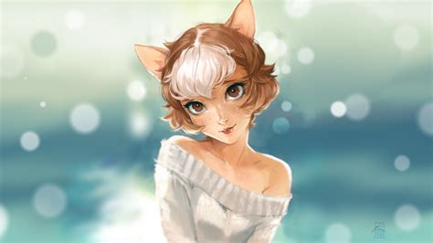 Wallpaper Anime Girls Cat Girl Animal Ears Original Characters