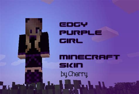 Edgy Purple Girl Minecraft Skin By Crystalstar1001 On Deviantart