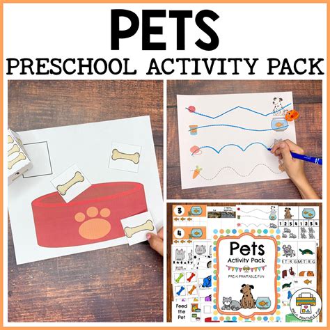 Pets Activities For Preschoolers Pre K Printable Fun