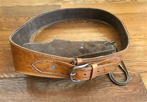 Western Cowboy Quick Draw Leather Holster And Belt Ebay