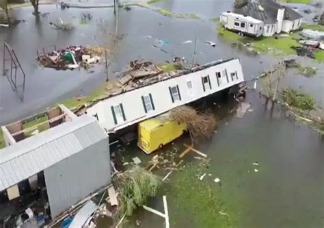 Louisiana Video Footage Reveals Hurricane Lauras Damage