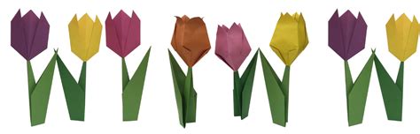 Adult Craft Kit Origami Tulips Aloha Community Library