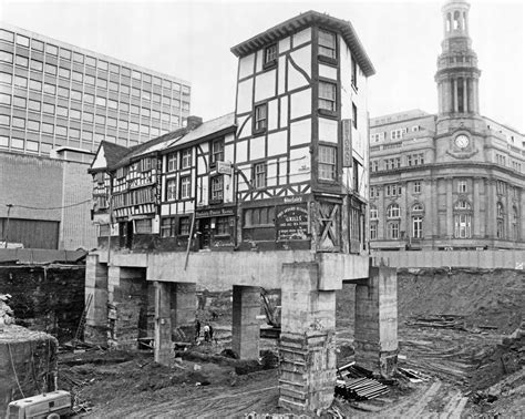 Building Works Around The Wellington Inn Old Shambles Manchester 1971 Manchester Street