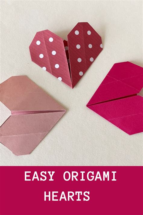 How To Make An Easy Origami Heart For Kids Origami Love Hearts Easy