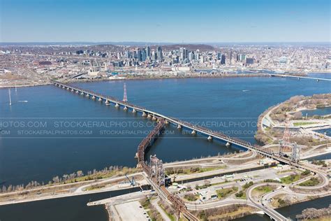 Aerial Photo Victoria Bridge Montreal