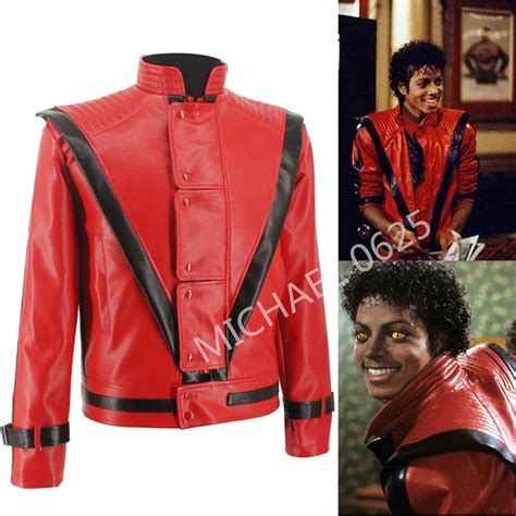 Rare Classic Xs 4xl Mj Michael Jackson Thriller Night Red Leather