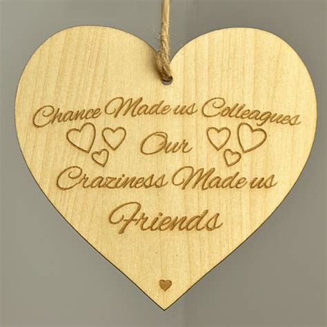 Wooden Wall Hanging Heart Plaque Friendship Sign Home Decor Best Friends Ts Ebay