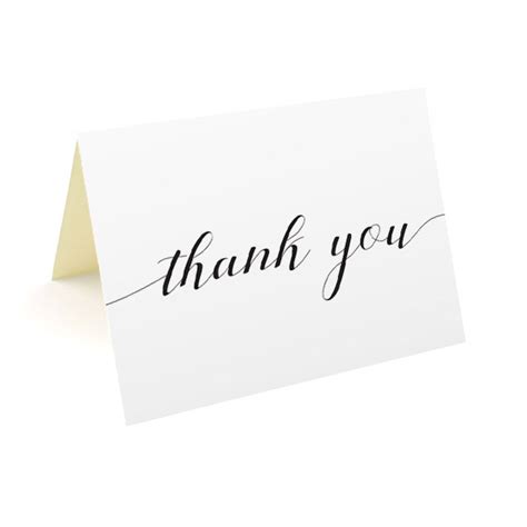 Calligraphy Thank You Cards