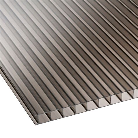 10mm Bronze Twinwall Polycarbonate Sheet 2100mm Roofing Ventilation